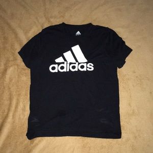 Black addidas shirt
